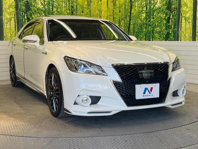 クラウンハイブリッド アスリートＳ　ブラックスタイル　テラロッサ革シート　ムーンルーフ　アドバンスドパッケージ　モデリスタエアロ＆マフラー　ＴＲＤスポルティーボサスペンション　電動リアサンシェード　メーカーＨＤＤナビ　バックカメラ（17枚目）