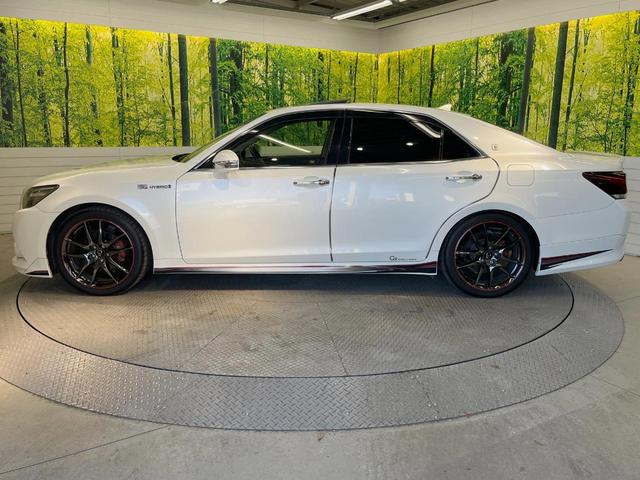 クラウンハイブリッド アスリートＳ　ブラックスタイル　テラロッサ革シート　ムーンルーフ　アドバンスドパッケージ　モデリスタエアロ＆マフラー　ＴＲＤスポルティーボサスペンション　電動リアサンシェード　メーカーＨＤＤナビ　バックカメラ（46枚目）