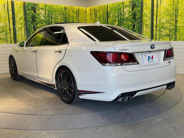 クラウンハイブリッド アスリートＳ　ブラックスタイル　テラロッサ革シート　ムーンルーフ　アドバンスドパッケージ　モデリスタエアロ＆マフラー　ＴＲＤスポルティーボサスペンション　電動リアサンシェード　メーカーＨＤＤナビ　バックカメラ（47枚目）