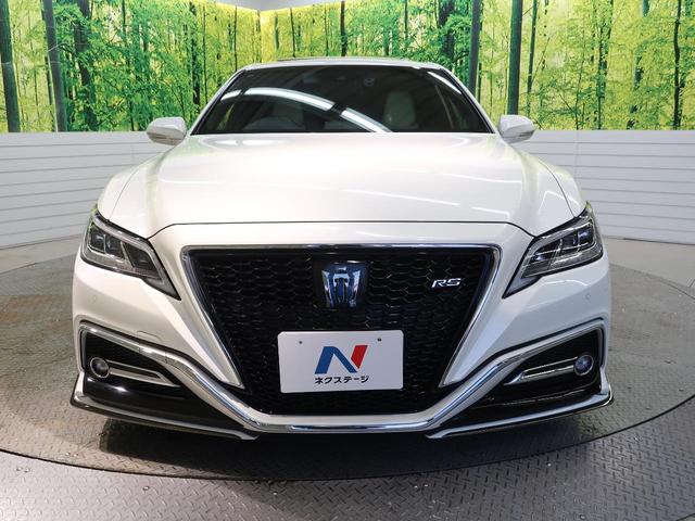 クラウンハイブリッド ＲＳ　ムーンルーフ　モデリスタエアロ　白革シート　ブラインドスポットモニター　３眼ＬＥＤヘッド　ＶＥＲＺ製２０インチアルミ　シートベンチレーション　ＲＳ－Ｒ製ダウンサス　セーフティセンス　メーカーナビ（14枚目）