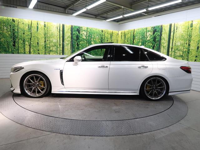 クラウンハイブリッド ＲＳ　ムーンルーフ　モデリスタエアロ　白革シート　ブラインドスポットモニター　３眼ＬＥＤヘッド　ＶＥＲＺ製２０インチアルミ　シートベンチレーション　ＲＳ－Ｒ製ダウンサス　セーフティセンス　メーカーナビ（34枚目）