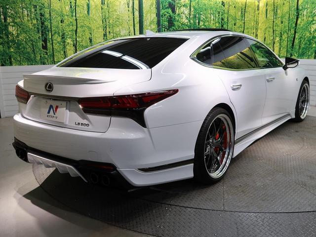 ＬＳ ＬＳ５００　Ｆスポーツ　後期　ＴＲＤエアロ　マークレビンソン　ムーンルーフ　オレンジキャリパー　エイムゲイン２２インチアルミ　赤革／ウルトラスエードコンビシート　エアサス　メーカー１２．３インチディスプレイオーディオ（17枚目）