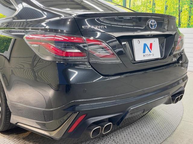 クラウンハイブリッド RSアドバンス サンルーフ エアロ SDナビ 全周囲カメラ 衝突被害軽減システム レーダークルーズ レザーシート 前席シートエアコン コーナーセンサー スマートキー LEDヘッド ETC2.0 純正18インチアルミ(4枚目)