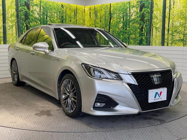 クラウンハイブリッド アスリートＳ　Ｊ－フロンティア　後期型　ムーンルーフ　セーフティセンスＰ　純正１８インチスパッタリングＡＷ　メーカーナビ禁煙車ハーフレザー　シートヒーター　ＬＥＤヘッド　スーパーライブサウンド　ステアリングヒーター（16枚目）