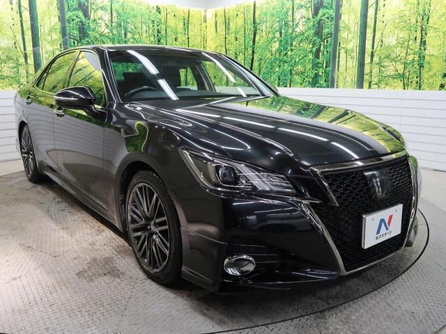 クラウン アスリートＳ－Ｔ　後期　ターボ　純正エアロ　純正ＯＰ１８インチアルミ　レーダークルコン　クリアランスソナー／バックソナー　シートヒーター　純正ＳＤナビ　スーパーライブサウンド　ＬＥＤヘッド（16枚目）