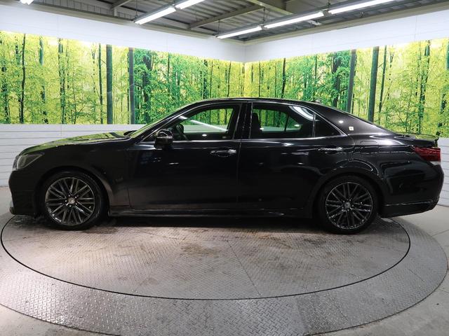 クラウン アスリートＳ－Ｔ　後期　ターボ　純正エアロ　純正ＯＰ１８インチアルミ　レーダークルコン　クリアランスソナー／バックソナー　シートヒーター　純正ＳＤナビ　スーパーライブサウンド　ＬＥＤヘッド（36枚目）