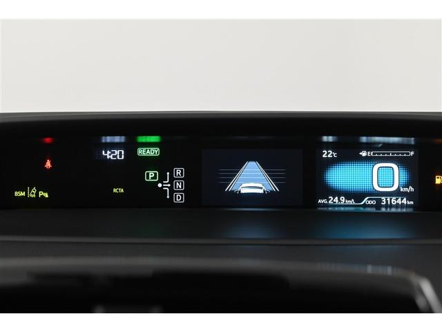 プリウス Ａ　衝突軽減ブレーキシステム　Ｂモニタ　記録簿有　ＬＥＤヘッド　クルーズコントロール　セキュリティー　スマートキー　パワーステアリング　Ｐシート　ドライブレコーダー　ＥＴＣ　アルミホイル　オートエアコン（8枚目）
