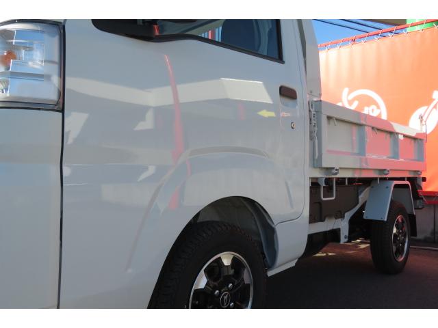 ハイゼットトラック 多目的ダンプ 5速MT/4WD/スマートアシスト/スーパーデフロック/エアコン/パワステ/純正アルミ/衝突被害軽減システム/アイドリングストップ/クリアランスソナー/リア4枚リーフスプリング(11枚目)