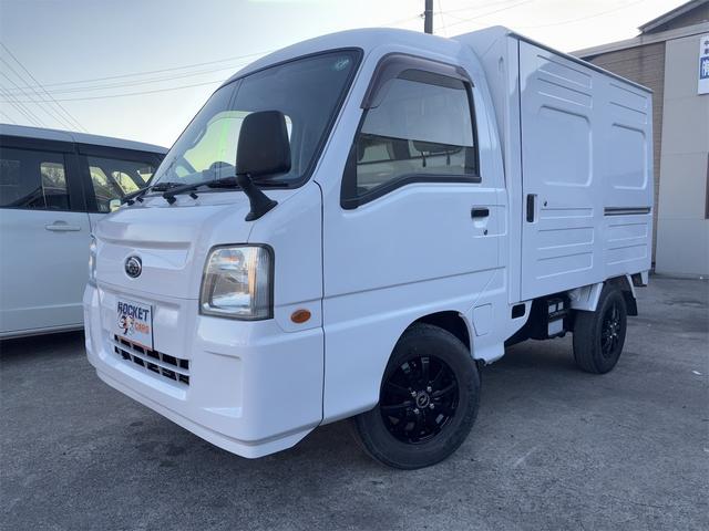 サンバートラック パネルバン　元赤帽　ＭＴ５足　４ＷＤ　塗装リフレッシュ　ＰＳ　エアコン　キーレス　ＥＴＣ（4枚目）