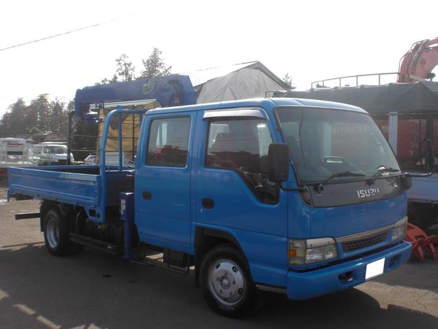 いすゞ エルフトラック ３段ユニック付 ダブルキャブ 積載２５５０ｋｇ ｎｏ ３ 165 0万円 平成15年 03年 茨城県 中古車 価格 Com
