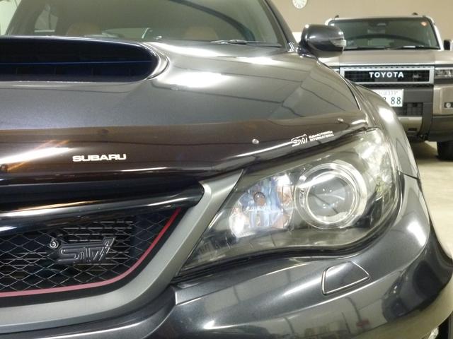 インプレッサ WRX STI Aライン STI4本出し パドルシフト付5AT プッシュスタート/スマートキー2本 パワー機能付オレンジレザーシート チルト/スライド機能付サンルーフ フルセグTV 走行中視聴 純正18インチアルミ カーボンパーツ(35枚目)