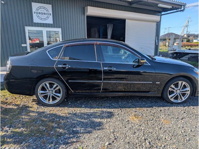 フーガ 250GT タイプS 後期型 HDDナビ テレビ プッシュスタート スマートキー 19インチアルミ タイプSエアロバンパー クリアーテール 運転席助手席パワーシート ウインカーミラー ディスチャージライト ETC(5枚目)