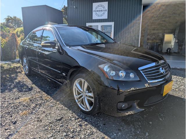 フーガ 250GT タイプS 後期型 HDDナビ テレビ プッシュスタート スマートキー 19インチアルミ タイプSエアロバンパー クリアーテール 運転席助手席パワーシート ウインカーミラー ディスチャージライト ETC(12枚目)