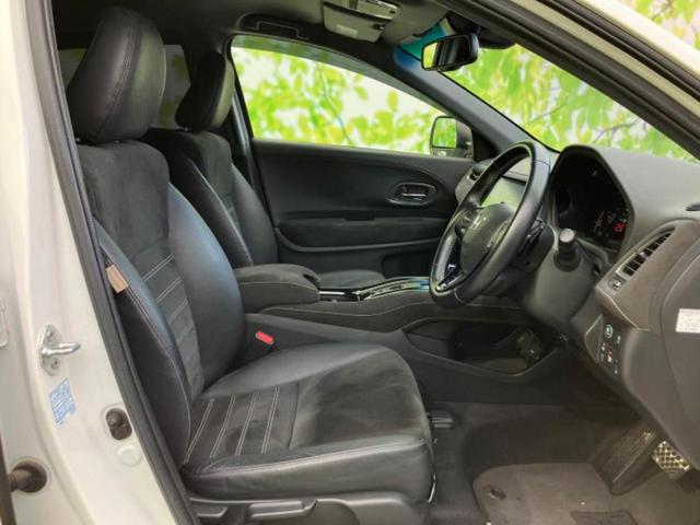 ヴェゼル ハイブリッドＲＳ・ホンダセンシング　保証書／純正　８インチ　ＳＤナビ／シートヒーター／シート　ハーフレザー／ヘッドランプ　ＬＥＤ／ＵＳＢジャック／Ｂｌｕｅｔｏｏｔｈ接続／ＨＤＭＩ接続／ＥＴＣ／ＥＢＤ付ＡＢＳ／横滑り防止装置　バックカメラ（7枚目）