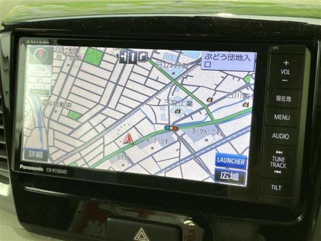 スペーシア X 社外 SDナビ/衝突安全装置/電動スライドドア/シートヒーター 運転席/車線逸脱防止支援システム/ヘッドランプ HID/EBD付ABS/横滑り防止装置/アイドリングストップ/フルセグTV 盗難防止装置(9枚目)