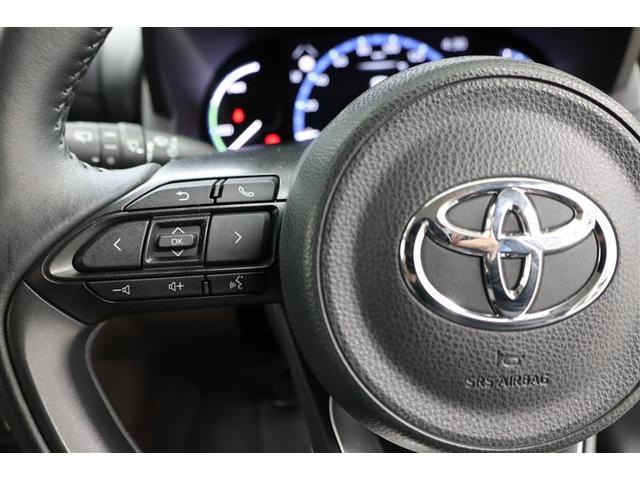 ヤリスクロス ハイブリッドZ メモリーナビ ETC バックカメラ ハーフレザーシート アルミホイール オートクルーズコントロール 100V電源 衝突防止システム スマートキー パワーシート 記録簿 エアコン パワーステアリング(11枚目)