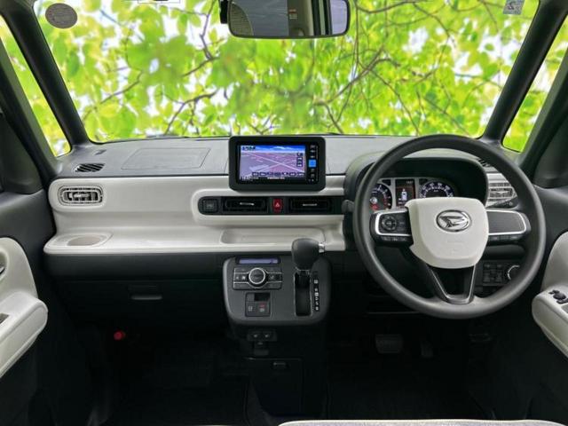ムーヴキャンバス ストライプスＧ　純正　メモリーナビ／スマートアシスト（トヨタ・ダイハツ）／両側電動スライドドア／シートヒーター　前席／パノラマモニター／車線逸脱防止支援システム／登録済未使用車／ドライブレコーダー　純正　全周囲カメラ（4枚目）