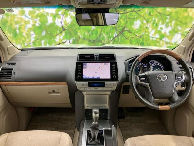 ランドクルーザープラド ４ＷＤ　ＴＸ　Ｌパッケージ　新品タイヤ／サンルーフ／ディスプレイオーディオ＋ナビ９インチ／トヨタセーフティセンス／シートヒーター　前席／パノラミックビューモニター／車線逸脱防止支援システム／シート　ハーフレザー　全周囲カメラ（4枚目）