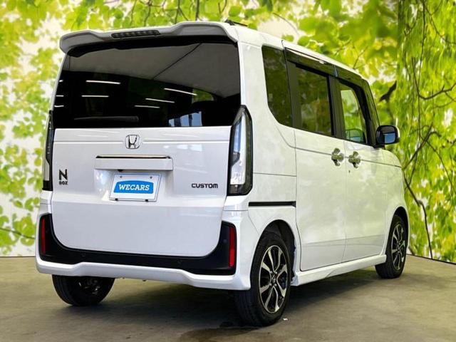 Ｎ－ＢＯＸカスタム コーディネートスタイルモノトーン　新品タイヤ／純正　９インチ　ＳＤナビ／ホンダセンシング／両側電動スライドドア／シートヒーター　前席／車線逸脱防止支援システム／シート　ハーフレザー／ドライブレコーダー　前後／ヘッドランプ　ＬＥＤ（3枚目）