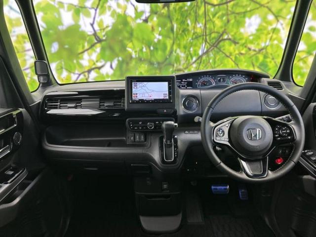 Ｎ－ＢＯＸカスタム Ｌ・ターボ　新品タイヤ／純正　ＳＤナビ／ホンダセンシング／両側電動スライドドア／シートヒーター　前席／車線逸脱防止支援システム／シート　ハーフレザー／ヘッドランプ　ＬＥＤ／Ｂｌｕｅｔｏｏｔｈ接続／ＥＴＣ２．０（4枚目）