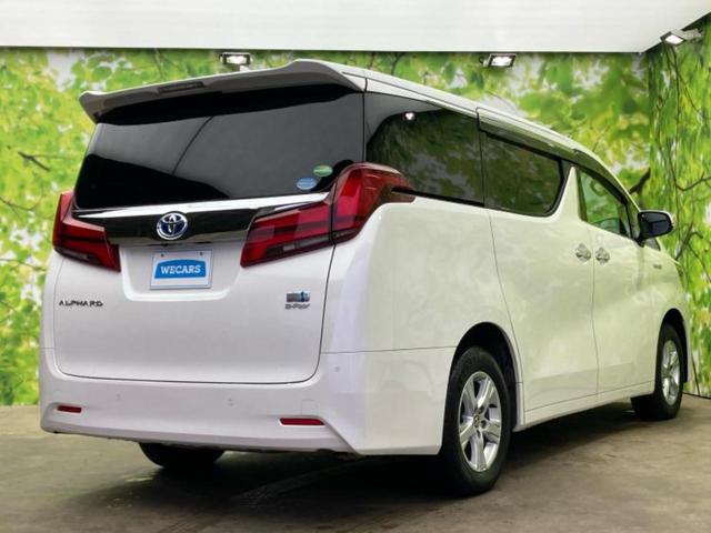 アルファードハイブリッド ４ＷＤハイブリッドＸ　純正　９インチ　ＳＤナビ／フリップダウンモニター　純正　１２．８インチ／デジタルインナーミラー／トヨタセーフティセンス／両側電動スライドドア／車線逸脱防止支援システム／ドライブレコーダー　前後　４ＷＤ（3枚目）