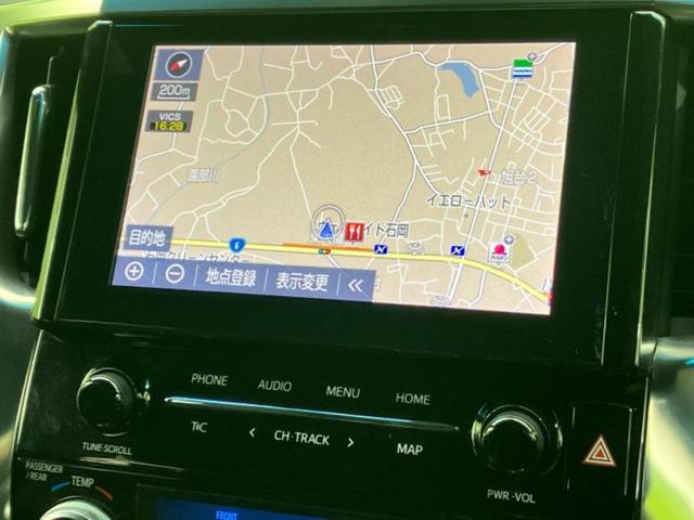 アルファード Ｓタイプゴールド　新品タイヤ／ディスプレイオーディオ＋ナビ９インチ／フリップダウンモニター　純正　１２．１インチ／トヨタセーフティセンス／両側電動スライドドア／車線逸脱防止支援システム／シート　ハーフレザー　ＤＶＤ再生（9枚目）