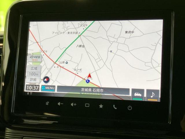 ワゴンＲスマイル ハイブリッドＸ　保証書／純正　９インチ　メモリーナビ／セーフティサポート（スズキ）／両側電動スライドドア／シートヒーター　運転席／全方位モニター用カメラ／車線逸脱防止支援システム／ヘッドランプ　ＬＥＤ　全周囲カメラ（9枚目）