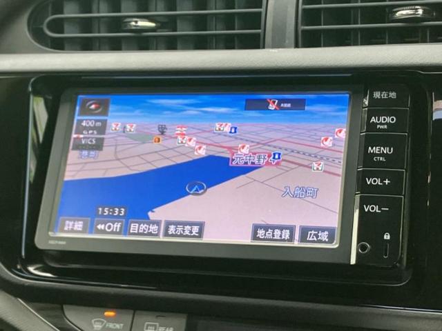 アクア Ｇ　新品タイヤ／純正　ＳＤナビ／ドライブレコーダー　前後／Ｂｌｕｅｔｏｏｔｈ接続／ＥＴＣ／ＥＢＤ付ＡＢＳ／横滑り防止装置／クルーズコントロール／ワンセグＴＶ／エアバッグ　運転席／エアバッグ　助手席（9枚目）