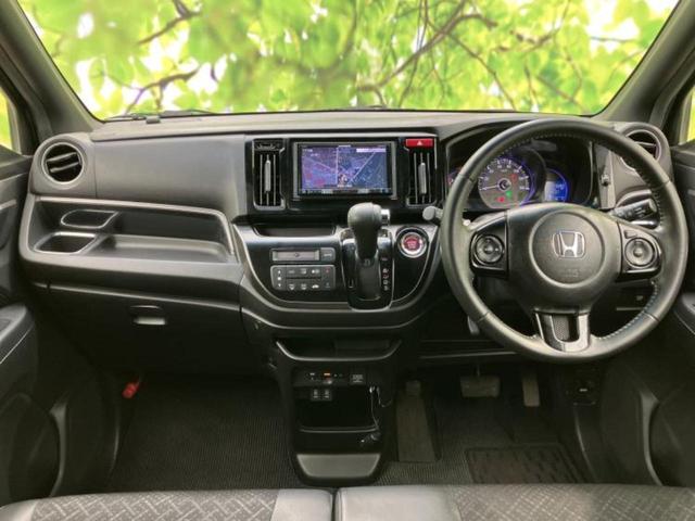 Ｎ－ＷＧＮカスタム Ｇ・ターボパッケージ　新品タイヤ／社外　ＳＤナビ／シティーブレーキアクティブシステム（ホンダ）／シート　ハーフレザー／ドライブレコーダー　前後／ヘッドランプ　ＨＩＤ／Ｂｌｕｅｔｏｏｔｈ接続／ＥＴＣ／ＥＢＤ付ＡＢＳ　ドラレコ（4枚目）