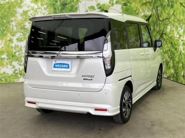 ソリオバンディット バンディットハイブリッドＭＶ　保証書／純正　９インチ　メモリーナビ／セーフティサポート（スズキ）／両側電動スライドドア／シートヒーター／全方位モニター／車線逸脱防止支援システム／ヘッドランプ　ＬＥＤ／Ｂｌｕｅｔｏｏｔｈ接続（3枚目）