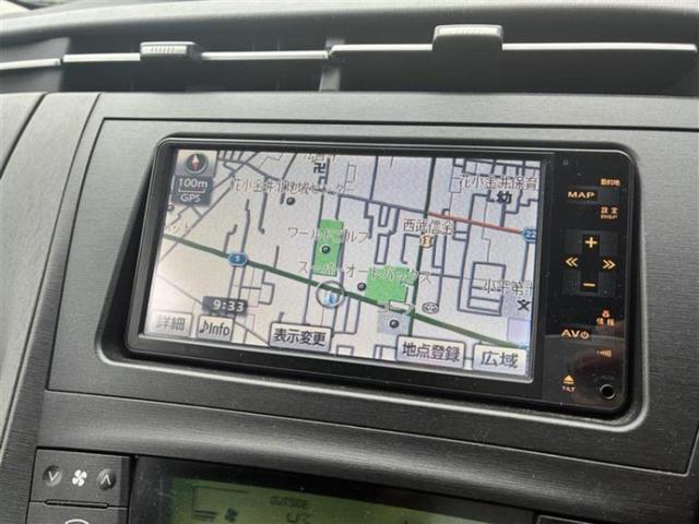 プリウス Ｓ　純正　ナビ／ドライブレコーダー　前後／Ｂｌｕｅｔｏｏｔｈ接続／ＥＴＣ／ＥＢＤ付ＡＢＳ／横滑り防止装置／バックモニター／ワンセグＴＶ／エアバッグ　運転席／エアバッグ　助手席／エアバッグ　サイド　ドラレコ（9枚目）