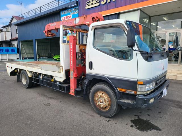 キャンター 超ロングターボ　クレーン　セルフ　ハイジャッキ　６速ＭＴ　ターボ　積載量２９５０ｋｇ　荷台４２９ｃｍ　幅２１０ｃｍ（7枚目）