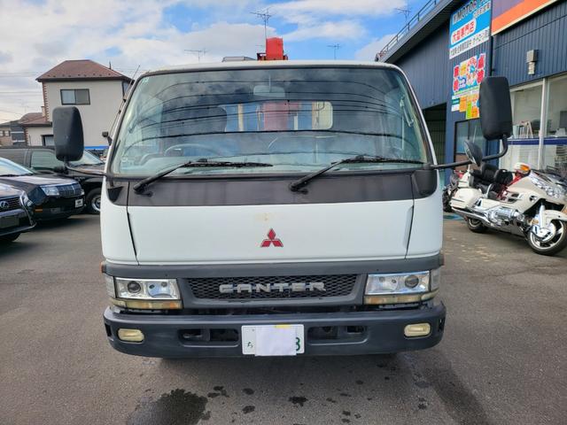 キャンター 超ロングターボ　クレーン　セルフ　ハイジャッキ　６速ＭＴ　ターボ　積載量２９５０ｋｇ　荷台４２９ｃｍ　幅２１０ｃｍ（8枚目）