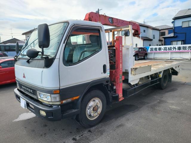 キャンター 超ロングターボ　クレーン　セルフ　ハイジャッキ　６速ＭＴ　ターボ　積載量２９５０ｋｇ　荷台４２９ｃｍ　幅２１０ｃｍ（9枚目）