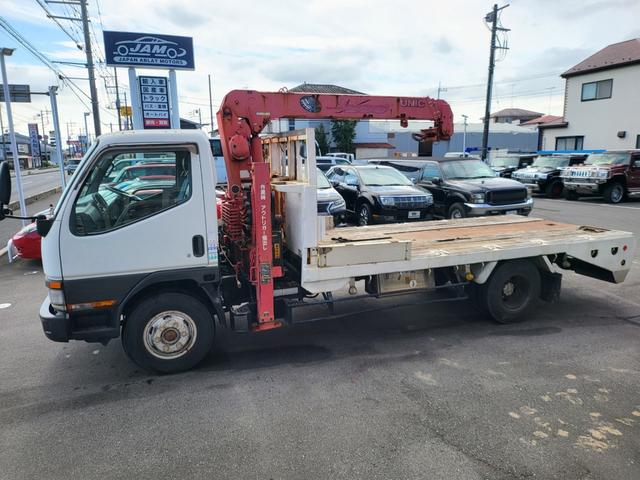 キャンター 超ロングターボ　クレーン　セルフ　ハイジャッキ　６速ＭＴ　ターボ　積載量２９５０ｋｇ　荷台４２９ｃｍ　幅２１０ｃｍ（10枚目）