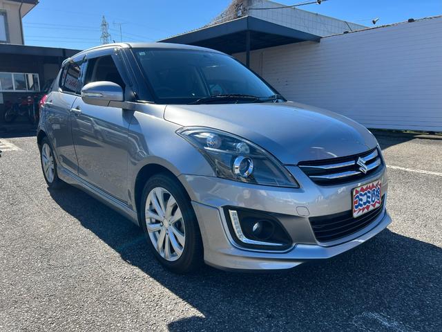 スイフト RS ナビ バックカメラ ETC ドラレコ HID フォグ プッシュスタート キーレス2個 禁煙車 ワンオーナー 記録簿有 オプショングリル パドルシフト オートライト ブルートゥース ドアバイザー付(2枚目)