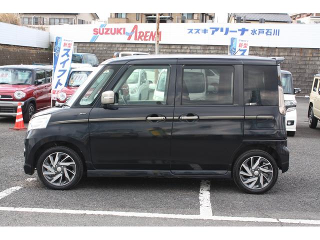 スペーシアカスタム Jスタイル ナビ(TV CD)Bカメラ 両側パワスラ ディスチャージヘッドライト 運転席&助手席シートヒーター スマートキー(スペア有)ステアリングオーディオスイッチ フルオートエアコン レーダーブレーキサポート(52枚目)