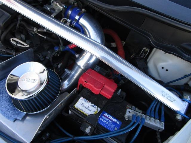 XL 禁煙車 無限エアロ HPIサクションキット CUSCOタワーバー ローダウン 社外マフラー ドライブレコーダー ETC サイバーナビ フルセグTV Bluetoothオーディオ ミュージックサーバー(6枚目)