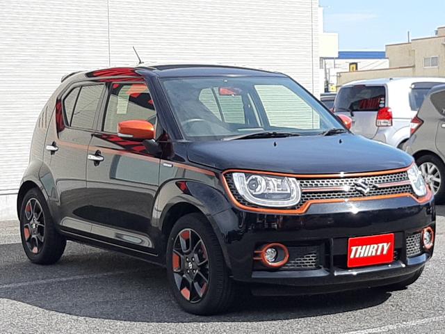 イグニス ハイブリッドＭＺ　柿本マフララー　ＫＥＮＷＯＯＤナビ　パドルシフト　クルーズコントロール　ＬＥＤオートライト　ビルトインＥＴＣ　シートヒーター　フルセグＴＶ　Ｂｌｕｅｔｏｏｔｈ　ステアリングリモコン　純正アルミ（19枚目）