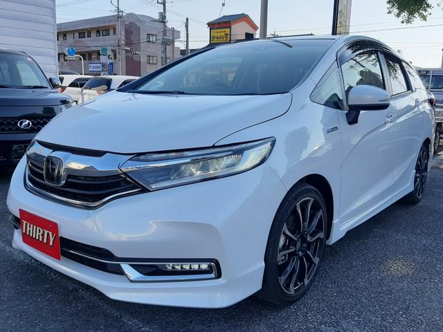 シャトル ハイブリッドX ホンダセンシング 無限アルミ ワンオーナー 禁煙車 純正8型ナビ バックモニター シートヒーター ビルトインETC LEDオートライト レーダークルコン パドルシフト デュアルエアコン フルセグ Bluetooth(62枚目)