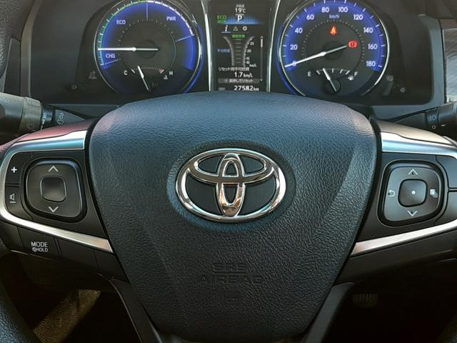 カムリ ハイブリッド　後期レクサスフェイスチェンジ　Ｚ．Ｓ．Ｓ．車高調　ＧＲヤリス用１８ＡＷ　ルーフグロスブラック塗装　禁煙車　純正ナビ　ｎａｎｏｅ付エアコン　ＥＴＣ　スマートキー２個　ＬＥＤオートライト　走行２．８万Ｋｍ（30枚目）