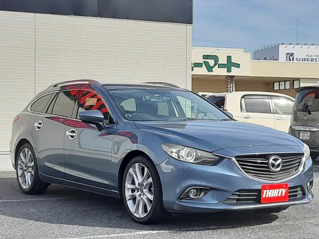 アテンザワゴン ＸＤ　６速ＭＴ　純正ナビ　バックモニター　ビルトインＥＴＣ　ＨＩＤオートライト　デュアルオートエアコン　フォグランプ　クルーズコントロール　ルーフレール　純正１９ｉｎアルミ　ドライブレコーダー（20枚目）