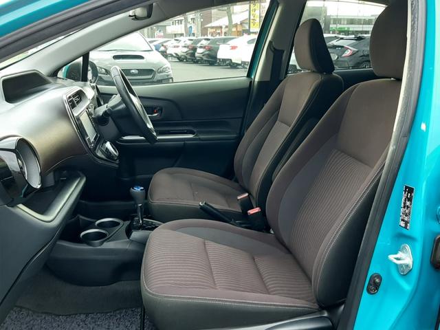 アクア Ｇ　ＴＯＹＯＴＡセーフティセンス　純正ナビ　シートヒーター　ＬＥＤオートライト　ビルトインＥＴＣ　ｎａｎｏｅエアコン　ドラレコ　障害物センサー　スマートキー２個　フルセグ　Ｂｌｕｅｔｏｏｔｈ　衝突軽減（13枚目）