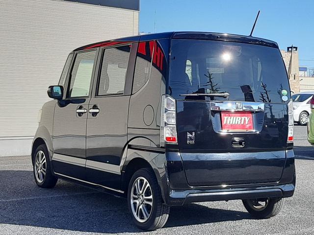 N-BOX G ターボSSパッケージ 特別仕様車 純正ナビ スマートキー 両側電動スライド バックモニター Bluetooth ETC HIDオートライト クルーズコントロール パドルシフト 革巻ステアリング 14インチアルミ(25枚目)