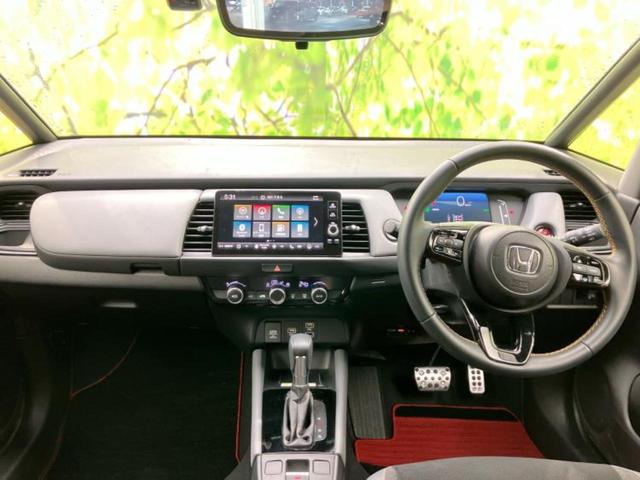 フィット ｅＨＥＶ　ＲＳ　保証書／ディスプレイオーディオ＋ナビ９インチ／ホンダセンシング／車線逸脱防止支援システム／シート　ハーフレザー／ドライブレコーダー　前後／ヘッドランプ　ＬＥＤ／ＵＳＢジャック　衝突被害軽減システム（4枚目）
