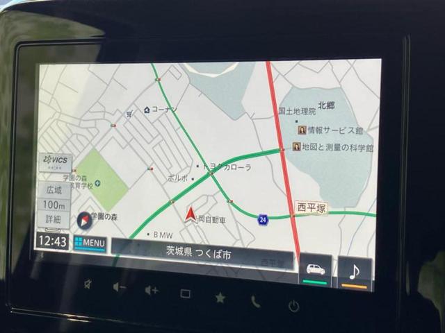 スペーシアギア ハイブリッドＸＺターボ　保証書／純正　９インチ　ナビ／セーフティサポート（スズキ）／両側電動スライドドア／シートヒーター／全方位モニター／車線逸脱防止支援システム／登録済未使用車／ヘッドランプ　ＬＥＤ／ＥＢＤ付ＡＢＳ　ターボ（9枚目）