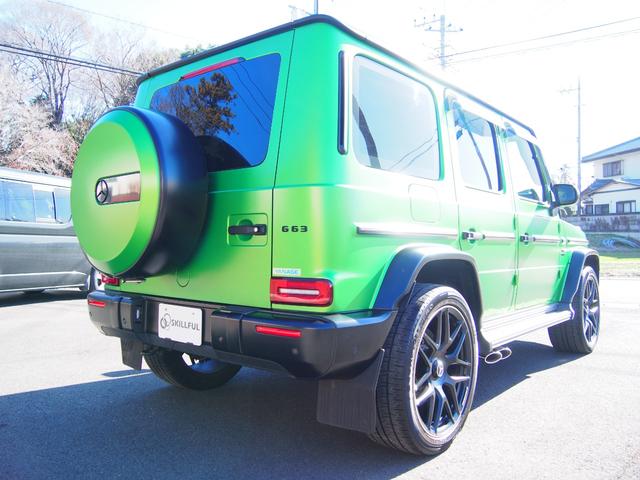Gクラス G63 マグノヒーローエディション 限定50台特別仕様車1オーナーAMGナイトパッケージマグノAMGナイトパッケージII22AWマグナイトブラックアクセントGマヌファクトゥーアプログラム+カーボンコンビステアリングナビTV360度カメラ(5枚目)
