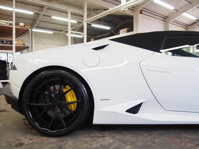 ウラカン ＬＰ６１０－４スパイダー　ハイパーフォージドフロント２０リア２１ＡＷマンソリーローダウンパワクラ製可変リモコンカーボンブレーキフロントリフティングマグネットレオロジカルサスダイナミックステアスタイル＆ブランディングＰＫＧ（15枚目）