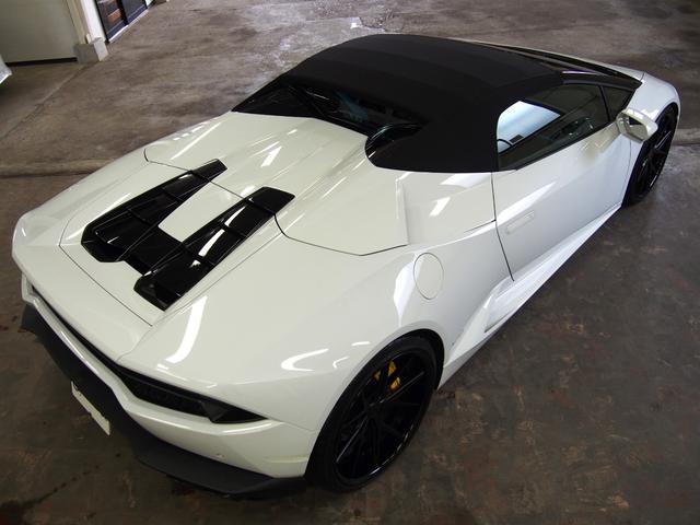 ウラカン ＬＰ６１０－４スパイダー　ハイパーフォージドフロント２０リア２１ＡＷマンソリーローダウンパワクラ製可変リモコンカーボンブレーキフロントリフティングマグネットレオロジカルサスダイナミックステアスタイル＆ブランディングＰＫＧ（19枚目）