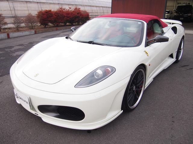 Ｆ４３０スパイダー Ｆ１　ＨＡＭＡＮＮフルエアロＷＯＲＫ２０ＡＷ車高調Ｊ－ＷＯＬＦ可変マフラーイノテックエキマニＣＯＲＮＥＳ正規ディーラー車スクーデリアカーボンミラーロッソレザー＆幌＆キャリパーナビＢカメラカーボンインテリア（10枚目）